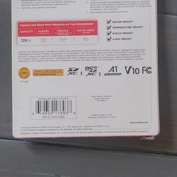 SanDisk Ultra Micro SD Memory Card with Adapter 128 GB - 1.0 Ea - Picture 8 of 11